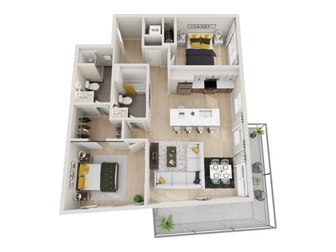2E Floor Plan at Ion Town Center, Shoreline, WA